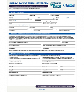 25PYM IMD005 LOARGYS Patient Enrollment Form v27 DIGITAL